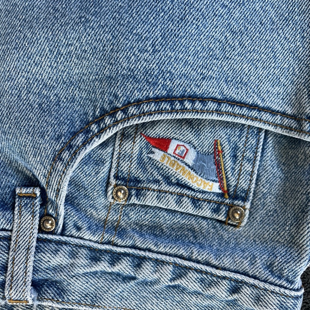 Vintage 1990’s High Rise Straight Leg Light Wash Jeans size 6p (26”x28”) - Picture 12 of 14